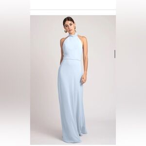 Jenny Yoo Brett Dress in whisper blue